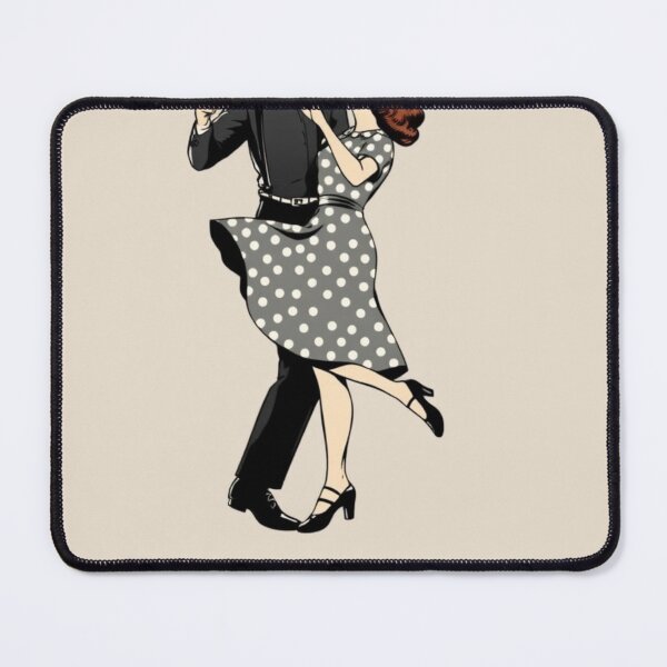 Item preview, Retro Lindy Hop Dance Couple Illustration designed and sold by emanuele6698.