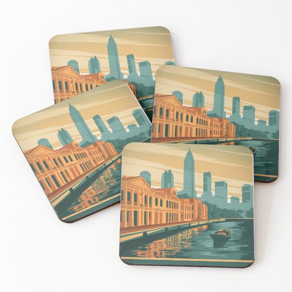 Item preview, Póster de viaje vintage de Yakarta designed and sold by TravelerRat.