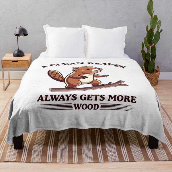 Item preview, A Clean Beaver Always Gets More Wood, Dirty Humor, Adult Humor, Inappropriate, Woman Aesthetic designed and sold by behindthefacts.