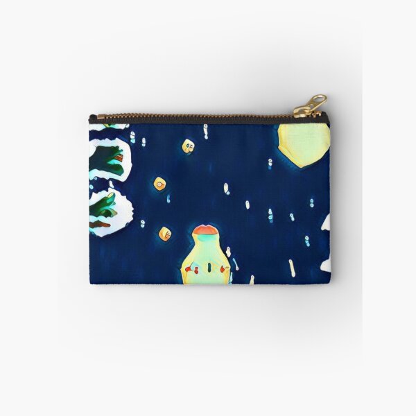 Item preview, new unordinary snowing night scene with tree and moon in japanese ukiyo-e style painting art designed and sold by MerryCrown.