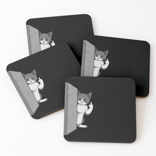 Item preview, Funny Cat Showing Middle Finger designed and sold by PNGShop.