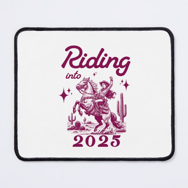 Item preview, Copy of Riding into 2025 western new years cowgirl designed and sold by MissGraphicTees.