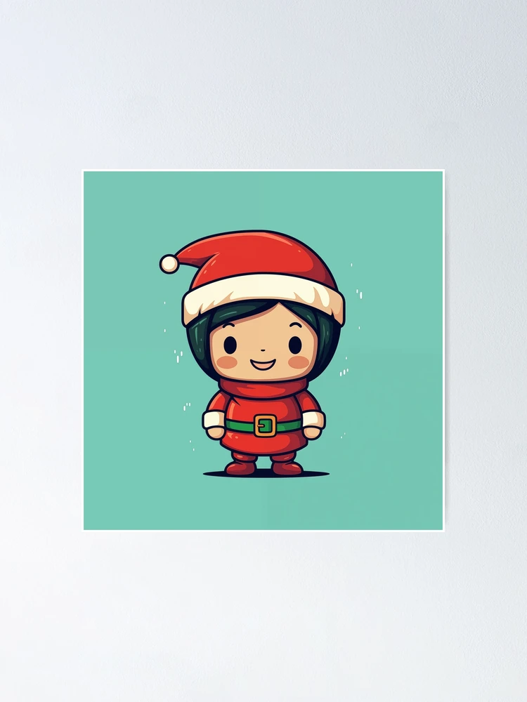 Thumbnail 1 of 3, Poster, Cute Christmas Elf designed and sold by Rtymer.