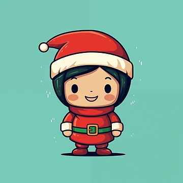 Artwork thumbnail, Cute Christmas Elf by Rtymer