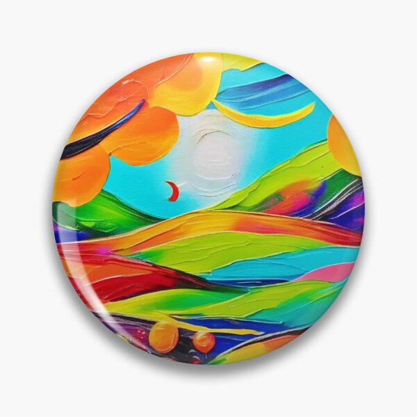 Item preview, Vibrant Hillside Harmony Painting designed and sold by Health And Fitness Posts e-Store.