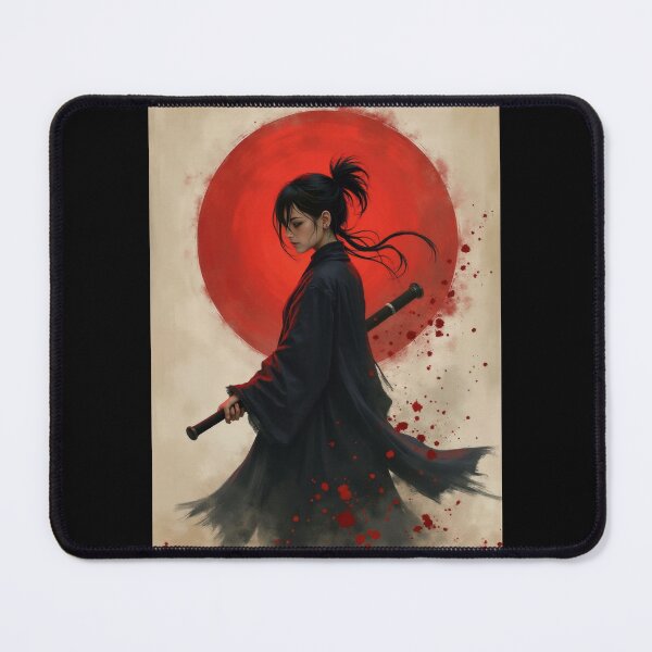 Item preview, Silent Warrior Under the Crimson Sun designed and sold by ArtCreator2023.