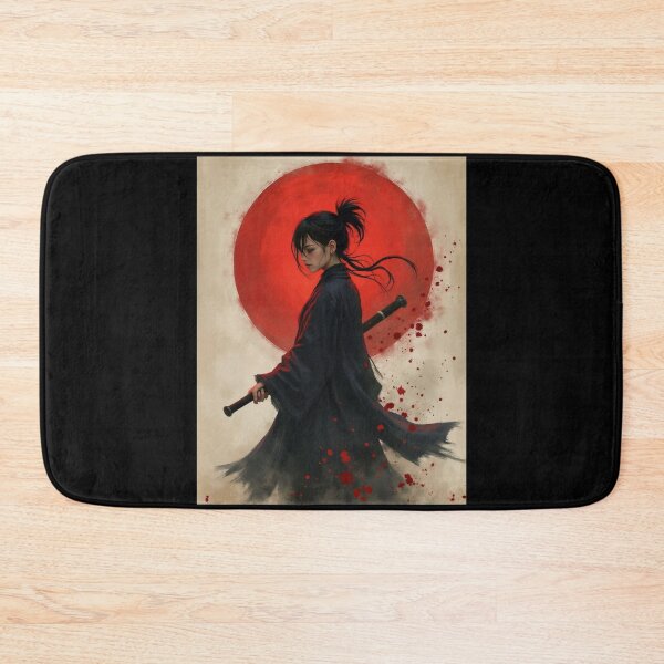 Item preview, Silent Warrior Under the Crimson Sun designed and sold by ArtCreator2023.