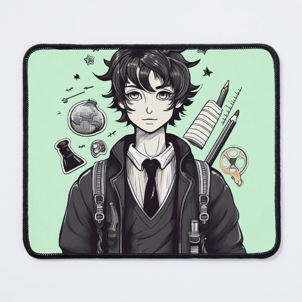Item preview, Grey Anime | Arts and Science | Dark Academia Collection designed and sold by monkeybusiness.pt.