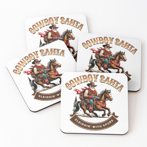 Item preview, Cowboy Santa Sleighin' with Spurs Southern Christmas  designed and sold by AgeDevs.
