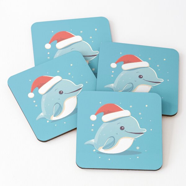 Item preview, Cute Christmas Dolphin designed and sold by Rtymer.