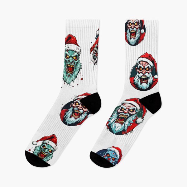 Item preview, Zombie Claus Creepy Christmas Character Pattern 1 designed and sold by Tom-Johnson.