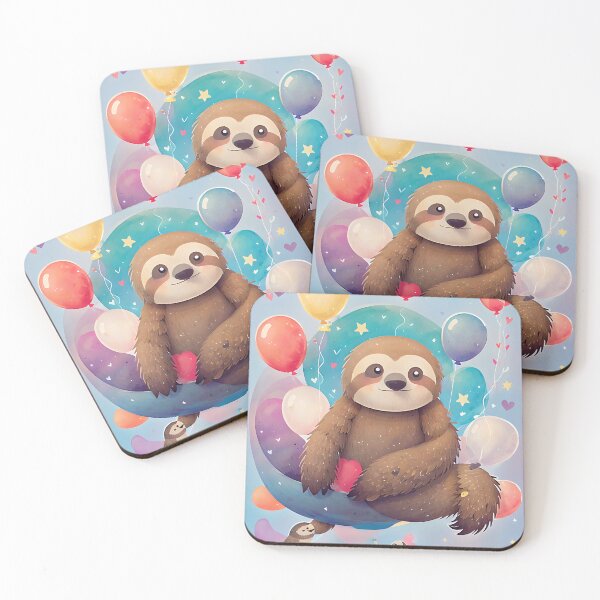Item preview, Rainbow Sloth Slide designed and sold by FluffyPeels.