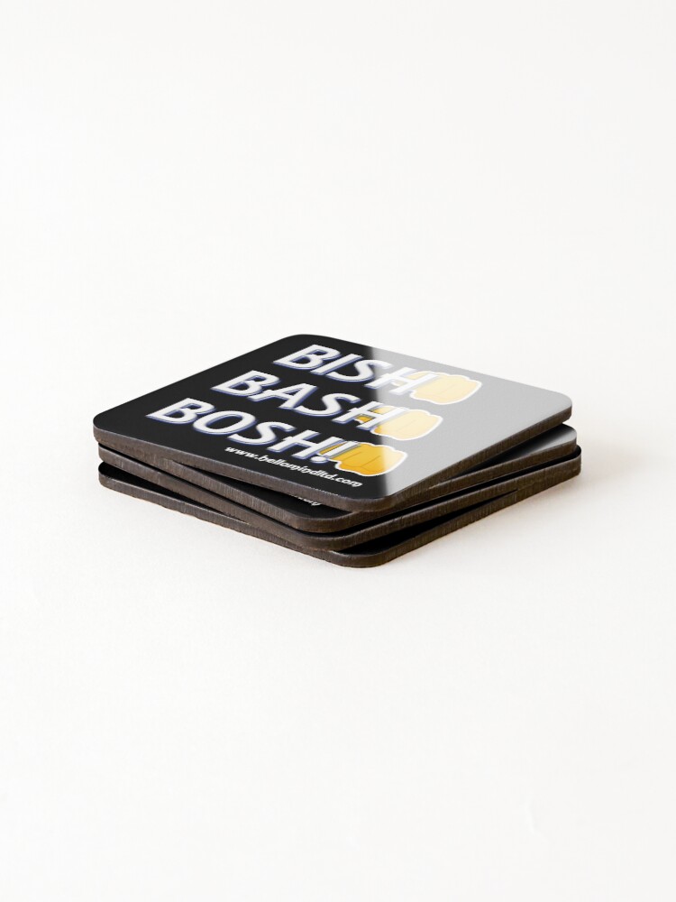 Thumbnail 4 of 5, Coasters (Set of 4), Bish, Bash Bosh! - an Official Hello Mind Ltd design designed and sold by HelloMind.