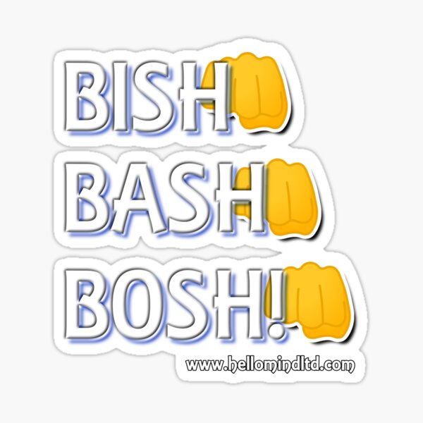 Item preview, Bish, Bash Bosh! - an Official Hello Mind Ltd design designed and sold by HelloMind.