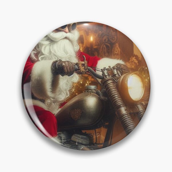 Item preview, Scrambler motorcycle with Santa Driving designed and sold by Outlandishrob.