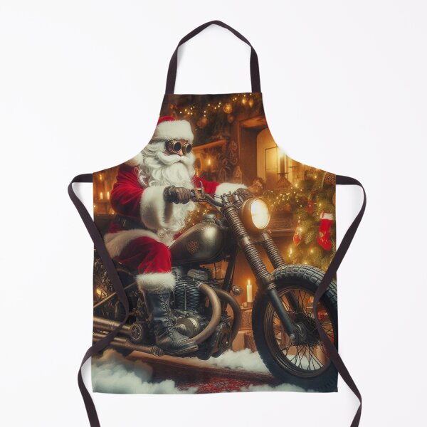 Item preview, Scrambler motorcycle with Santa Driving designed and sold by Outlandishrob.