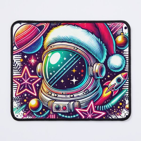 Item preview, Retro Astronaut Christmas in Space Holiday Design designed and sold by AIARTIST1.