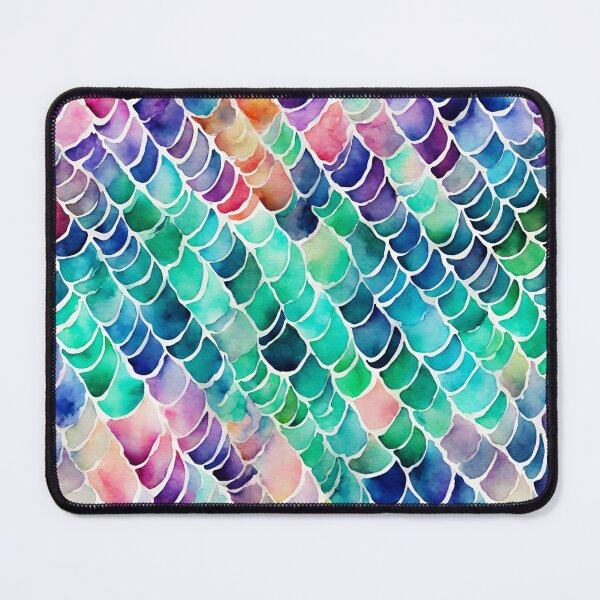 Item preview, Aquatic Watercolor Mermaid Scales Seamless Pattern 3 designed and sold by Tom-Johnson.