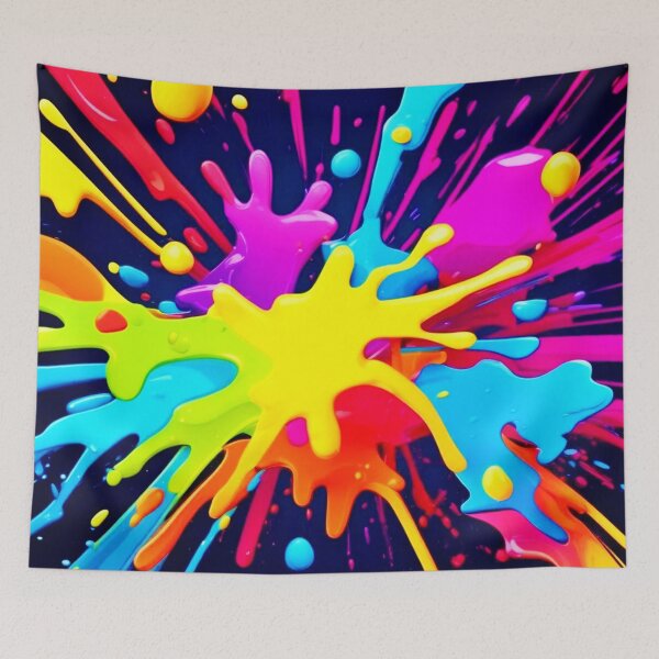 Item preview, Radiant Paint Explosion designed and sold by Health And Fitness Posts e-Store.