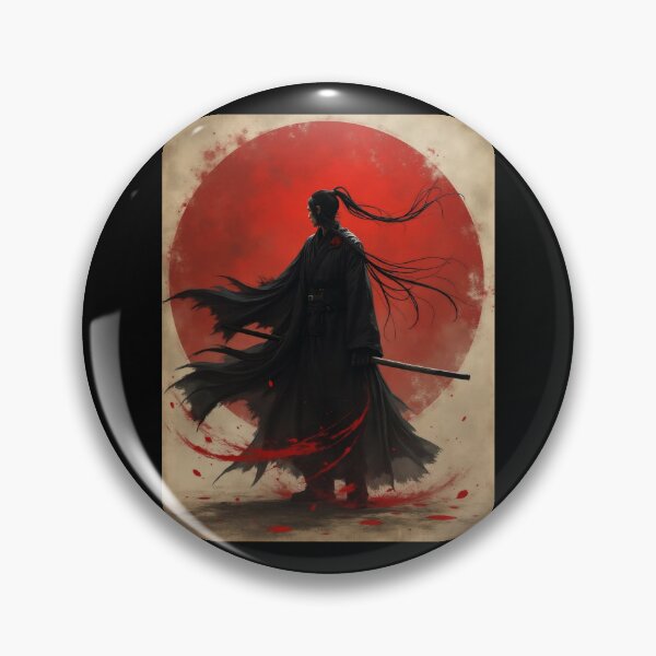 Item preview, Crimson Warrior and Blossoms Under Red Sun designed and sold by ArtCreator2023.