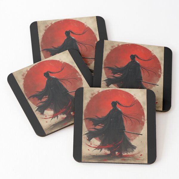 Item preview, Crimson Warrior and Blossoms Under Red Sun designed and sold by ArtCreator2023.