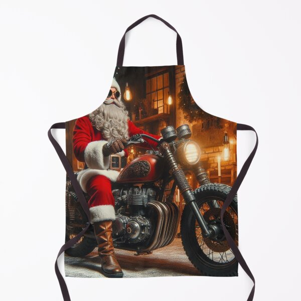 Item preview, Santa on a cruiser motorcycle designed and sold by Outlandishrob.