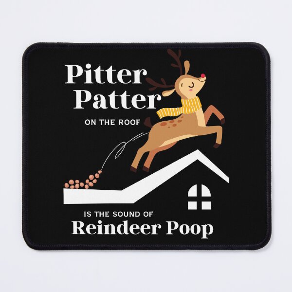 Item preview, Funny Christmas Reindeer Poop on the Roof designed and sold by SunandShade.