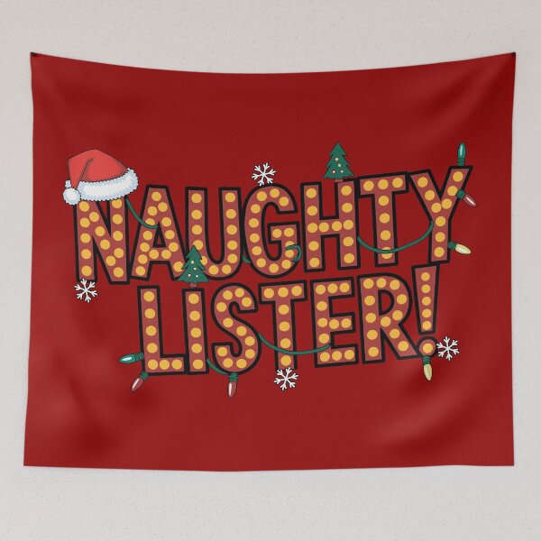 Item preview, Naughty Lister! Hollywood Marquee Christmas Lights Cartoon designed and sold by JPees.