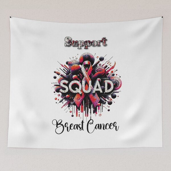 Item preview, Breast Cancer Warrior Support Squad Breast Cancer Awareness  designed and sold by Creat-Des.