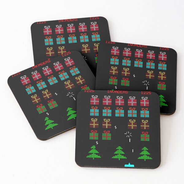 Item preview, Suéter navideño feo - Space Invaders designed and sold by Offset Vinyl Film.