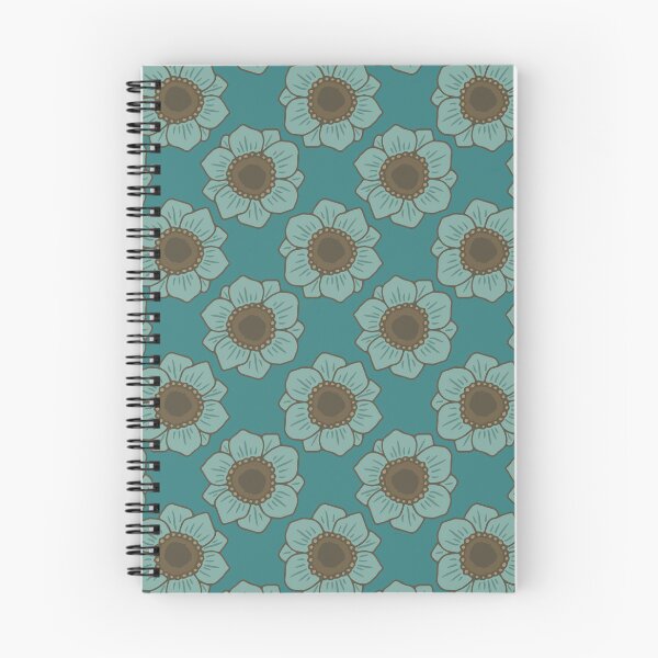Item preview, Romantic teal Anemone Floral Pattern designed and sold by Efthymia.