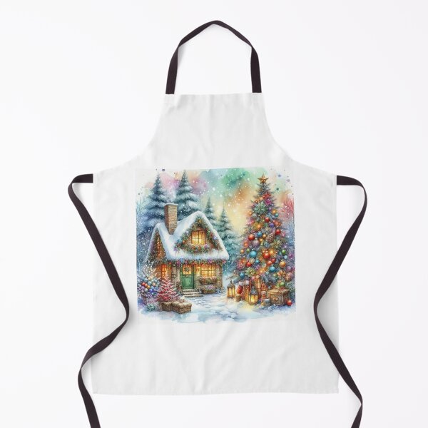 Item preview, Watercolour Christmas Snow Woodland designed and sold by CreatedbyKandJ.