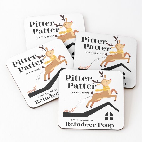 Item preview, Funny Christmas Reindeer Poop on the Roof designed and sold by SunandShade.