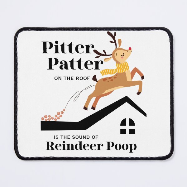 Item preview, Funny Christmas Reindeer Poop on the Roof designed and sold by SunandShade.