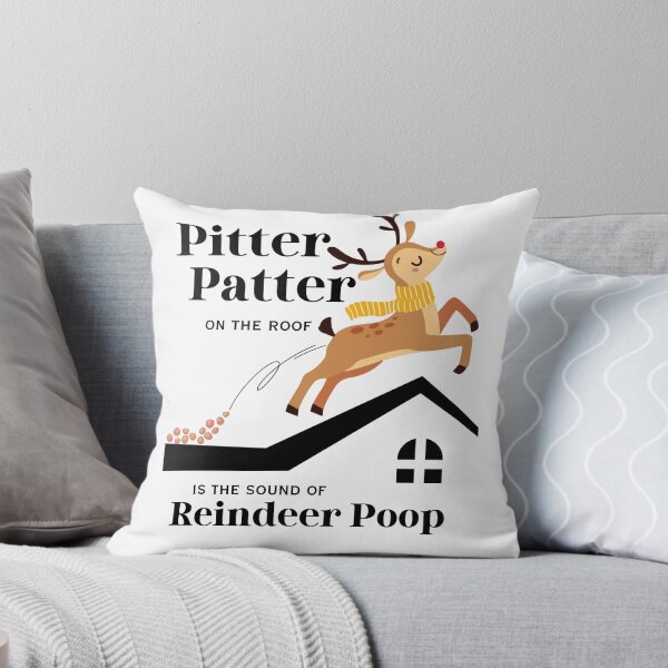 Item preview, Funny Christmas Reindeer Poop on the Roof designed and sold by SunandShade.