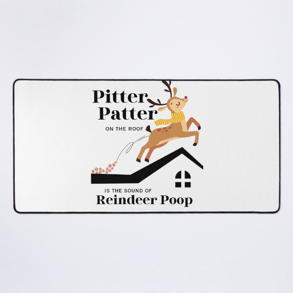 Item preview, Funny Christmas Reindeer Poop on the Roof designed and sold by SunandShade.