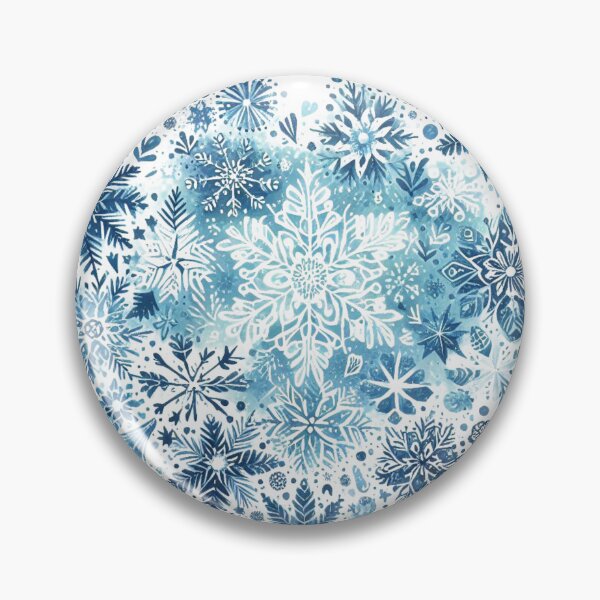 Item preview, Whimsical Winter Heart: Blue Snowflake Magic designed and sold by TeetasticBtque.