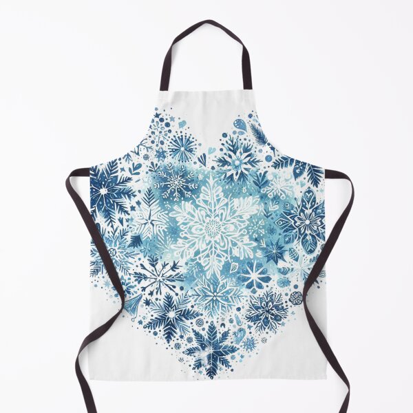 Item preview, Whimsical Winter Heart: Blue Snowflake Magic designed and sold by TeetasticBtque.