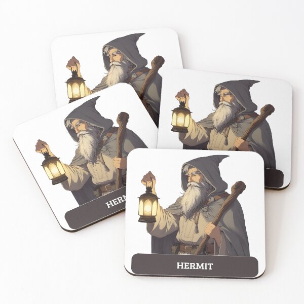 Item preview, The Hermit and the Inner Flame: Lighting the Path in 2025 designed and sold by nocturnastore.