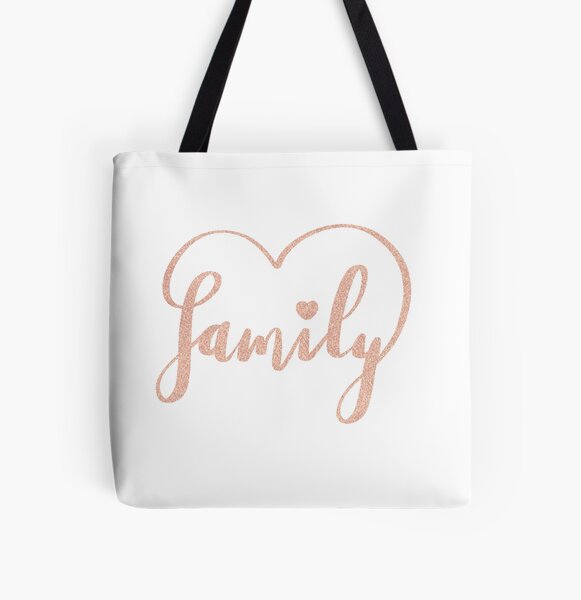 Family Love by Alice Monber All Over Print Tote Bag