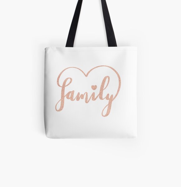 Family Love by Alice Monber All Over Print Tote Bag
