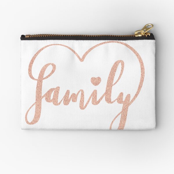 Family Love by Alice Monber Zipper Pouch