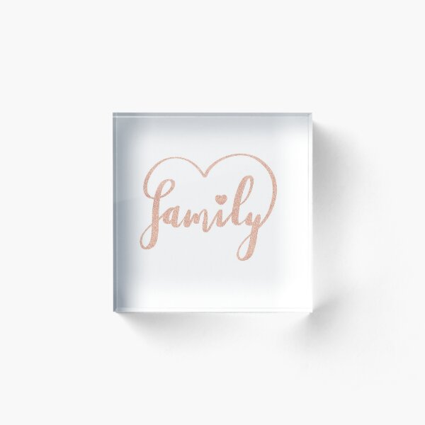 Family Love by Alice Monber Acrylic Block