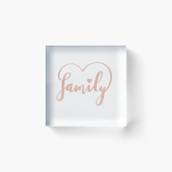 Family Love by Alice Monber Acrylic Block
