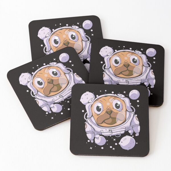Item preview, funny Pug in Space Suit - Cute Astronaut Dog  designed and sold by DrawHandArt.