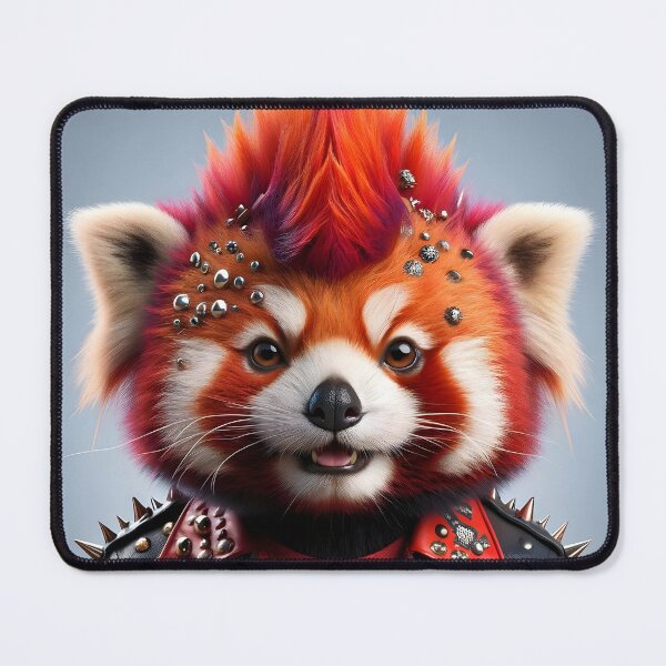 Item preview, Punk Red Panda Portrait designed and sold by flarble.