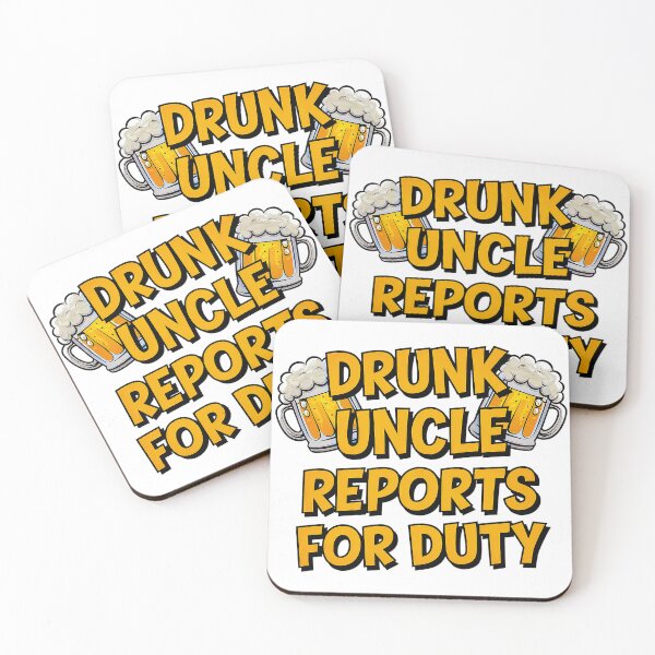 Item preview, Drunk Uncle Reports for Duty designed and sold by Amanda's Factory.