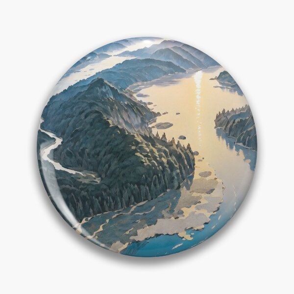 Item preview, Visiting Kaino - A Contemporary Ukiyo-e Nature Landscape designed and sold by Kijiermono.