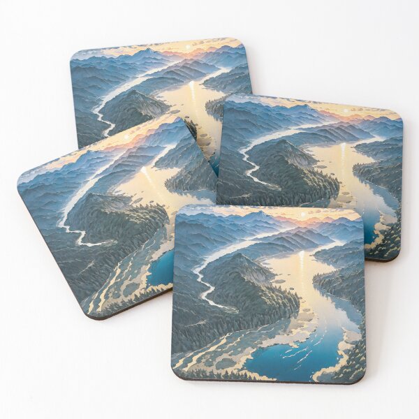 Item preview, Visiting Kaino - A Contemporary Ukiyo-e Nature Landscape designed and sold by Kijiermono.