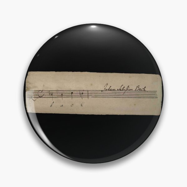 Item preview, BACH - COMPOSER's SIGNATURE WITH MUSIC NOTATION - WITTY PUN designed and sold by KoolDsignsMUSIC.